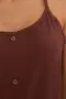 VESTIDO CURTO EM VISCOSE LISA COM BABADO E BOTÕES