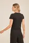 BLUSA EM CANELADO QUADRADOS