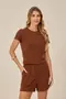 BLUSA EM CANELADO QUADRADOS