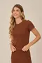 BLUSA EM CANELADO QUADRADOS