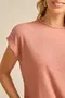 BLUSA EM CANELADO UNIC COM MANGA JAPONESA