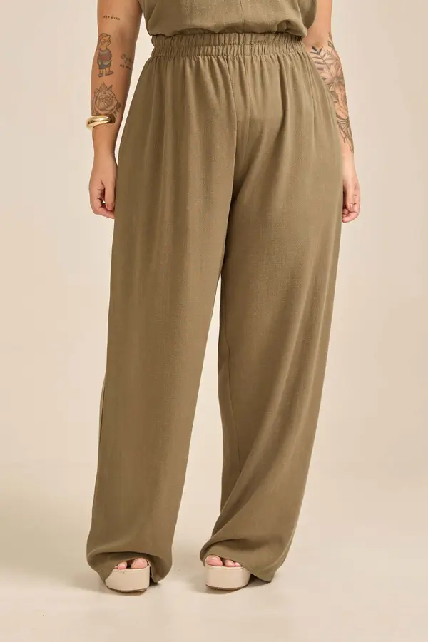 CALÇA BÁSICA EM LINHO ARIZONA