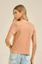 BLUSA SUEDE COM DECOTE V