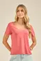BLUSA SUEDE COM DECOTE V