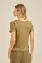 BLUSA SUEDE COM DECOTE V