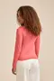 BLUSA SUEDE MANGA LONGA COM GOLA