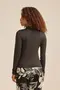 BLUSA SUEDE MANGA LONGA COM GOLA
