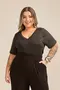 BLUSA EM SUEDE LIGHT COM DECOTE V