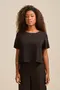 BLUSA EM TWILL COM RECORTE