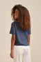 BLUSA EM TWILL COM RECORTE