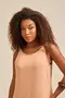 VESTIDO REGATA LONGO EM DUNA COM BABADO NA BARRA