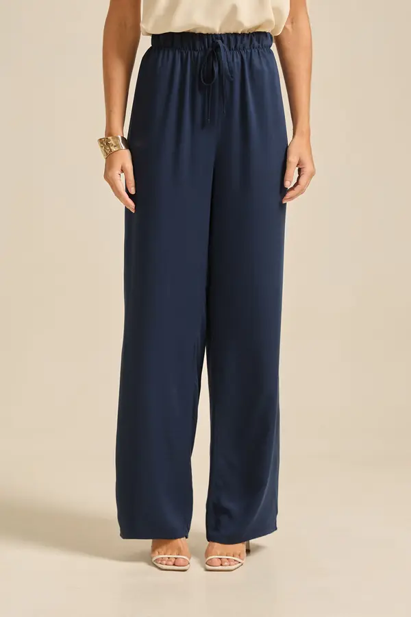 CALÇA RETA EM TWILL