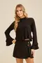 BLUSA MANGA COMPRIDA BABADO DUPLO