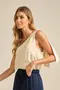 BLUSA UM OMBRO COM TOP INTERNO
