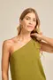 BLUSA UM OMBRO COM TOP INTERNO