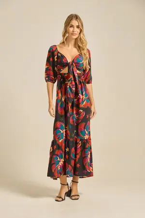 VESTIDO LONGO 2 EM 1 BRILHO DO LUAR P