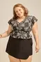 BLUSA ACINTURADA COM LASTEX