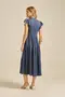 VESTIDO LONGO MARIAS COM GOLA