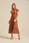 VESTIDO LONGO MARIAS COM GOLA