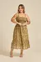 VESTIDO MIDI BORDADO