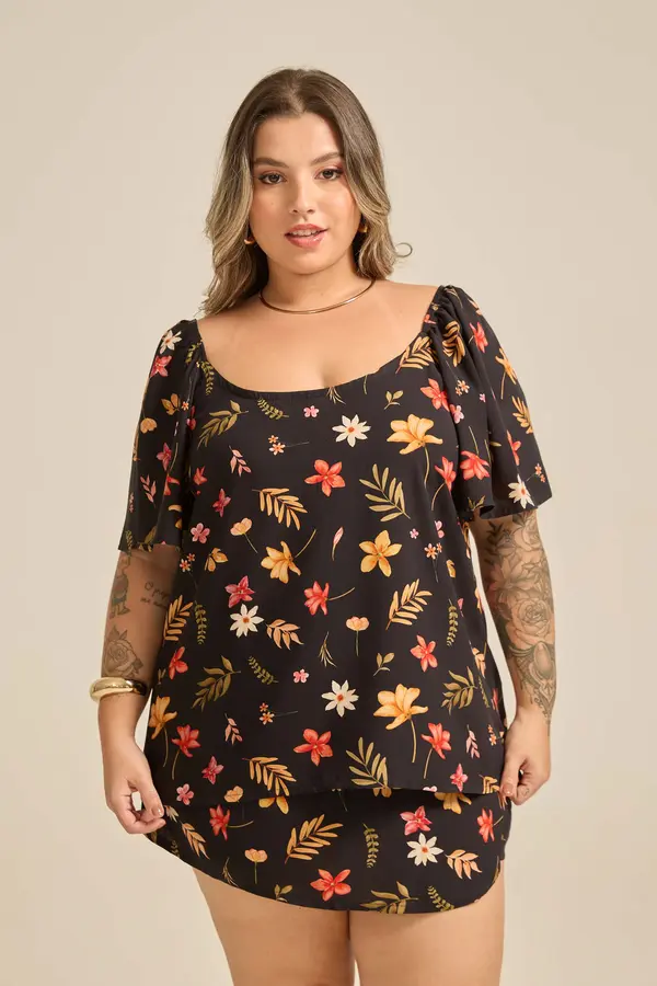 BLUSA MANGA PRINCESA