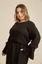BLUSA COM BABADO NA MANGA