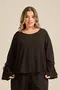 BLUSA COM BABADO NA MANGA