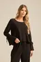 BLUSA MANGA COM BABADO