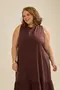 VESTIDO LONGO REGATA VISCOSE LISA