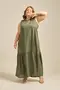 VESTIDO LONGO REGATA VISCOSE LISA