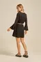 VESTIDO CURTO VISCOSE LISA COM CADARÇO E FIVELA