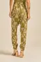 CALÇA JOGGER COM BOLSO ESTAMPA DOCE FLORAL BEGE