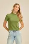 BLUSA COM GOLA CANELADO ONDAS