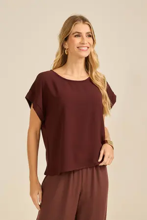 BLUSA MANGA JAPONESA COM PUNHO  MARROM G