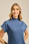 BLUSA GOLA CANELADO LOSANGO