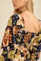 VESTIDO ESTAMPA DOCE FLORAL MARINHO