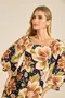 VESTIDO ESTAMPA DOCE FLORAL MARINHO