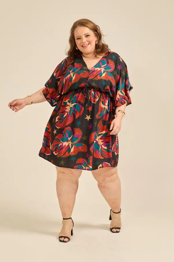 VESTIDO ESTAMPA BRILHO DO LUAR