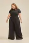 CALÇA PANTALONA COM PREGA