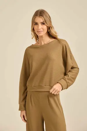 BLUSA MANGA JAPONESA LONGA VERDE MUSGO M