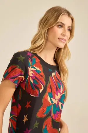 BLUSA COM GOLA RIBANA BRILHO DO LUAR P
