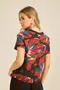 BLUSA COM GOLA DE RIBANA