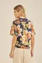 BLUSA ESTAMPA DOCE FLORAL MARINHO