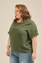 BLUSA COM PUNHO E BOTÃO
