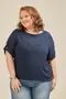 BLUSA COM PUNHO E BOTÃO