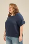 BLUSA COM PUNHO E BOTÃO