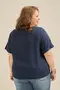 BLUSA COM PUNHO E BOTÃO