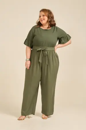 BLUSA COM BABADO NA MANGA VERDE BALI G2