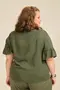 BLUSA COM BABADO NA MANGA