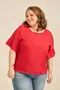 BLUSA COM BABADO NA MANGA